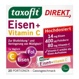 Taxofit Fer + Vitamine C Granulés directs, 20 pc