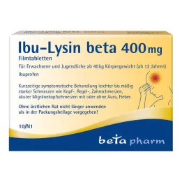 Ibu-Lysine bêta 400 mg comprimés pelliculés, 10 pc