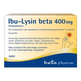 Ibu-Lysine bêta 400 mg comprimés pelliculés, 50 pc