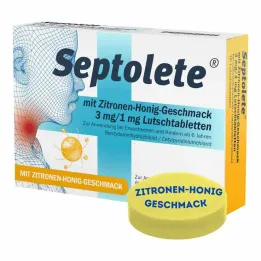 Septolete au goût de citron-miel 3 mg/1 mg pastilles, 16 pc
