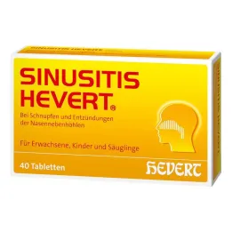 Comprimés de sinusite Hevert, 40 pc