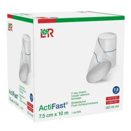 Bandage de fixation tubulaire Actifast 7,5 cmx10 m bleu, 1 pièce
