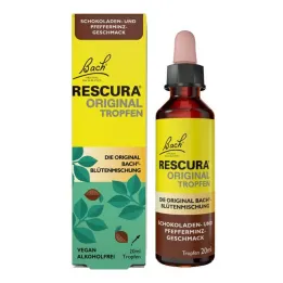 Fleurs de Bach originales Rescura gouttes chocolat menthe sans alcool, 20 ml