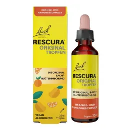 Fleurs de Bach Original Rescura gouttes Orange Mangue sans alcool, 20 ml