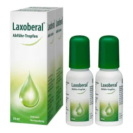 Gouttes Laxoberal, laxatif pour la constipation, 2x50 ml