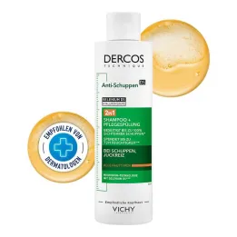 Vichy Dercos Shampoing et après-shampooing antipelliculaire 2 en 1, 200 ml