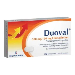 Duoval 500 mg / 150 mg comprimés pelliculés, 20 pc