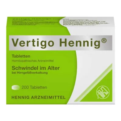 Comprimés Vertigo Hennig, 200 pc