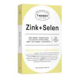 Capsules de zinc + sélénium végétaliennes, 40 pc