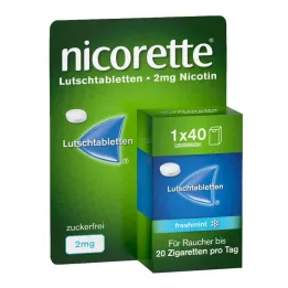 Nicorette menthe fraîche 2 mg pastilles pressées, 40 pc