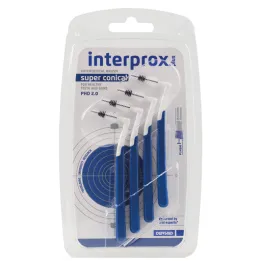 Interprox plus brosse interdentaire bleue super conique, 4 pièces