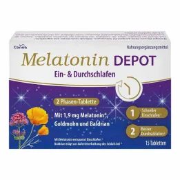 Melatonin Depot &amp; comprimés somnifères, 15 pc