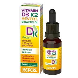 Vitamine D3 K2 Huile bioactive Hevert, 20 ml
