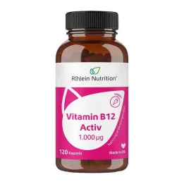 Vitamine B12 Activ 1000 µg haute dose + capsules végétaliennes, 120 pièces