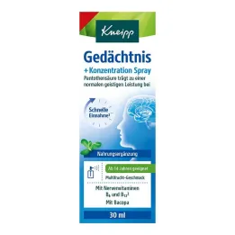 Mémoire Kneipp + spray de concentration, 30 ml
