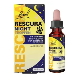 Fleurs de Bach Original Rescura Night Pets gouttes sans alcool, 10 ml