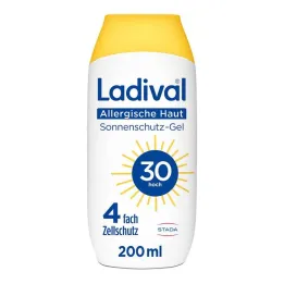 Gel de protection solaire pour peau allergique Ladival LSF 30, 200 ml