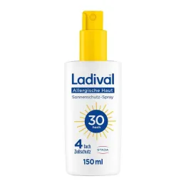 Spray de protection solaire pour peaux allergiques Ladival LSF 30, 150 ml