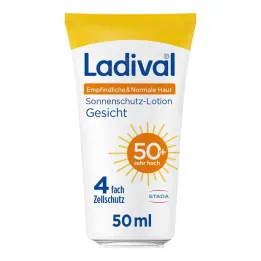 Ladival lotion peau sensible visage LSF 50 + , 50 ml