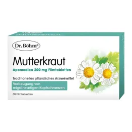 Dr. Böhm Feverfew Apomedica 200 mg comprimés pelliculés, 60 pc