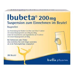 Ibubeta 200 mg suspension buvable dans un sachet, 20 pcs