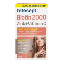 Tetesept Biotine 2000 comprimés pelliculés, 30 pc