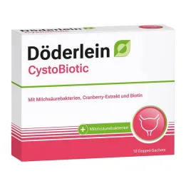Döderlein Bactéries lactiques cystobiotiques + poudre de canneberge, 10x4 g