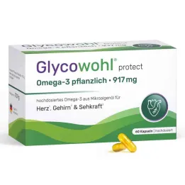 Gélules Glycowohl Omega-3 917 mg végétalien + DHA + EPA + DPA (60 pièces)