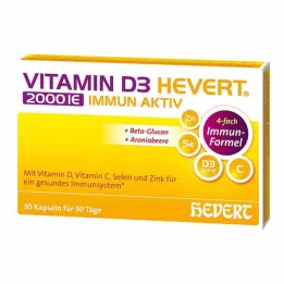 Vitamine D3 Hevert 2000 IE Capsules actives immunitaires, 30 pc