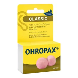 Cire Ohropax Classic devant les bouchons doreille, 12 pc