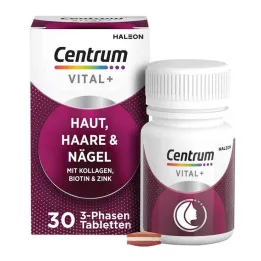 Centrum Vital + Peau Cheveux &amp; Comprimés Ongles, 30 pc