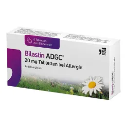 Bilastin ADGC Comprimés de 20 mg pour les allergies, 6 pc