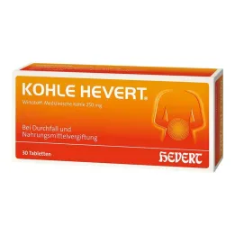 Tablettes de charbon de bois Hevert, 30 pc