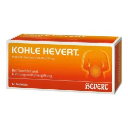 Tablettes de charbon de bois Hevert, 60 pc