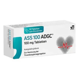 ASS 100 ADGC comprimés de 100 mg, 50 pc