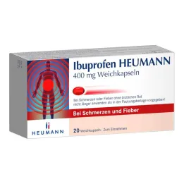 Ibuprofène Heumann 400 mg capsules molles, 20 pc