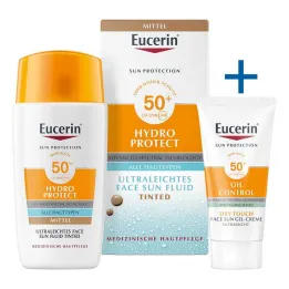 Eucerin Sun Fluid Hydro Protect Visage moyen SPF50 +, 50 ml