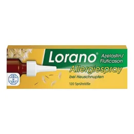 Lorano Azelastine / Fluticasone spray allergique pour le rhume des foins, 23 g