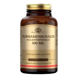 Solgar psyllium cosses 500 mg capsules, 200 pc