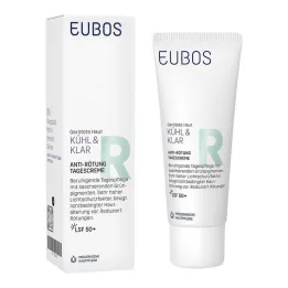 Eubos Cool & Crème de jour anti-rougeurs transparente LSF 50 + , 40 ml