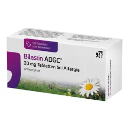 Bilastin ADGC 20 mg comprimés pour allergies, 100 pièces