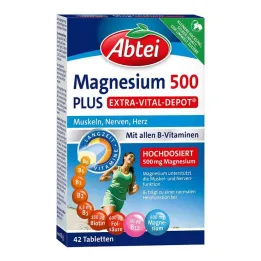 Abbaye Magnésium 500 Plus comprimés, 42 pc