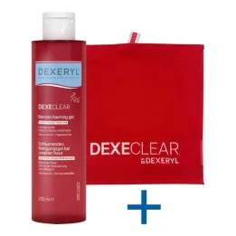 Dexeryl Dexeclear Gel nettoyant moussant pour peau impure, 200 ml