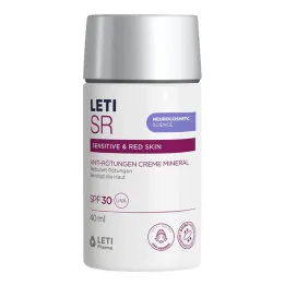 Leti SR Crème Anti-Rougeurs Minérale SPF 30, 40 ml