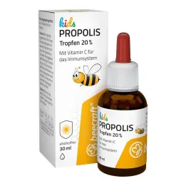 Beecraft Kids Propolis gouttes biologiques 20% plus vitamine C, 30 ml