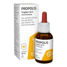 Beecraft Propolis gouttes 55% plus échinacée, 30 ml