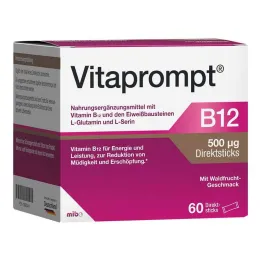Vitaprompt B12 500 µg bâtonnets directs, 60 pc