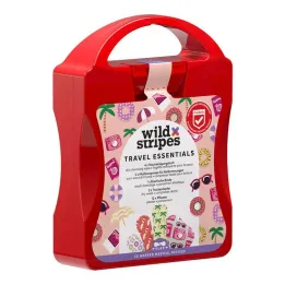Trousse de premiers secours Wild Stripes Travel Essentials, 21 pièces