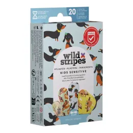Pansements amusants pour animaux sensibles pour enfants Wild Stripes, 20 pc
