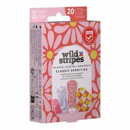 Wild Stripes Classic sensibles Pastel Fun pansements, 20 pc
